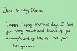 la lettera a lady diana del principe george