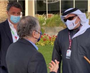 matteo renzi al gran premio del bahrein