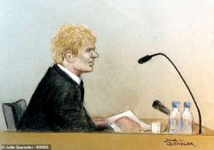 Ed Sheeran in tribunale