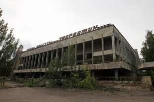 Edificio nella zona di esclusione di Chernobyl