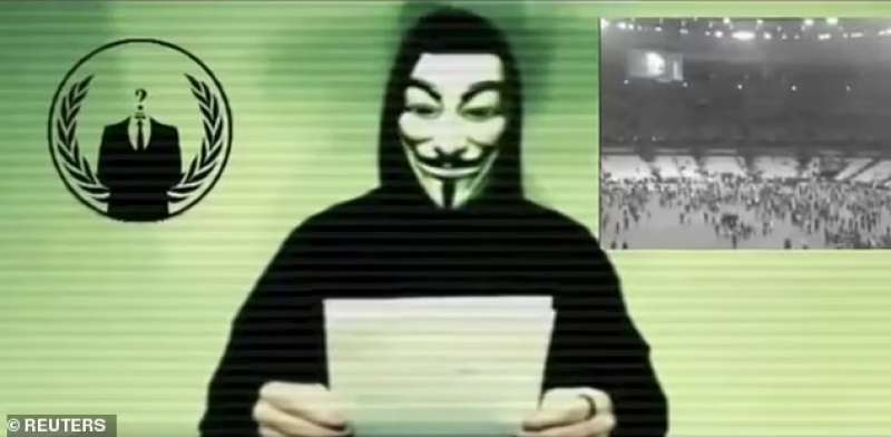 Il gruppo di hacker Anonymous sull tv russa