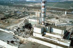 La centrale di Chernobyl nel 1986