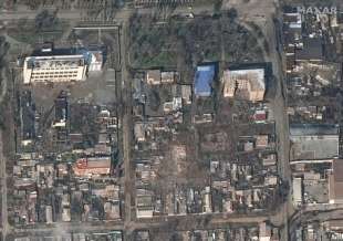 Moschea bombardata a Mariupol