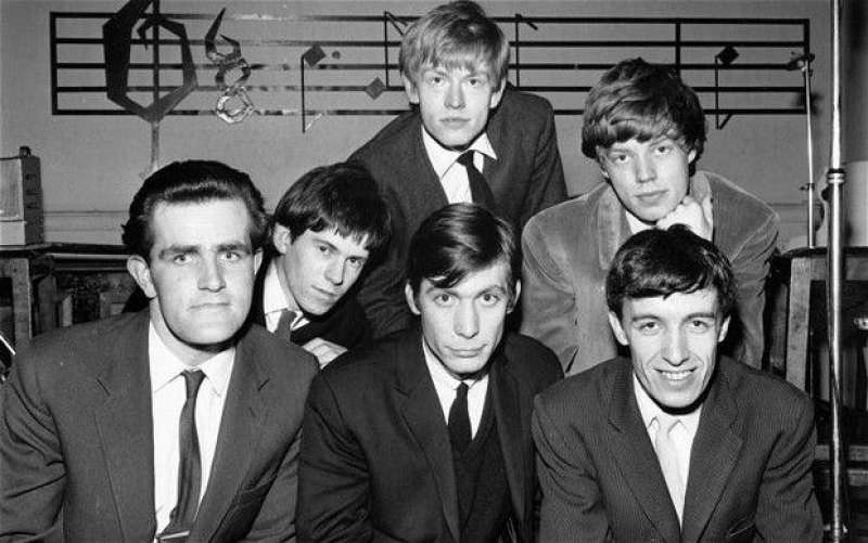 Rolling Stones con il pianista Ian Stewart, 1962