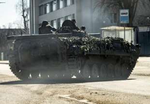 un tank ucraino a kiev