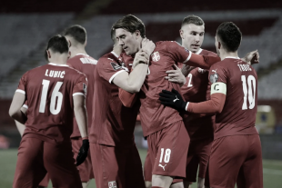 dusan vlahovic in gol in serbia-lituania 2-0