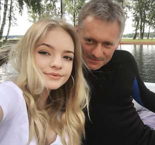 elizaveta peskova con il padre dmitry peskov