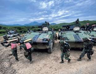 esercitazione militare delle truppe di Taiwan