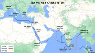 MAPPA DEL CAVO SOUTH EAST ASIA-MIDDLE EAST-WESTERN EUROPE 6