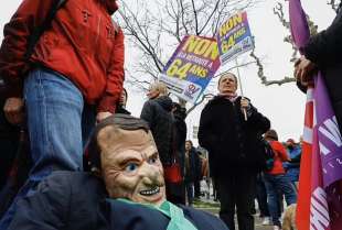proteste contro la riforma delle pensioni di macron 3