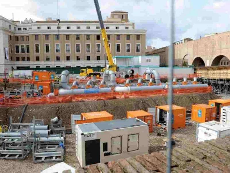 CANTIERE PIAZZA PIA A ROMA 1