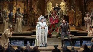 christine goerke e yusif eyvazov nella turandot alla metropolitan opera house di new york 2019