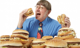 Don Gorske mangia hamburger
