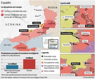 guerra in ucraina - mappa - corriere della sera