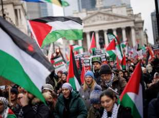 manifestazione pro palestina a londra