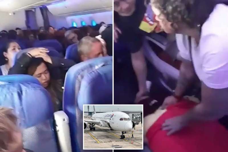 passeggeri feriti dopo che l'aereo su cui erano a bordo perde quota 3