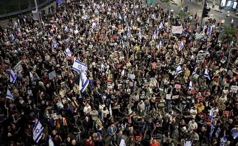 proteste contro il governo di benjamin netanyahu in israele 4