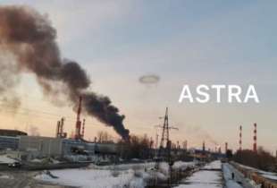 raffineria di petrolio a Riazan in russia colpita da drone ucraino