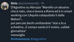 tweet dago vs. mario sechi a otto e mezzo 10
