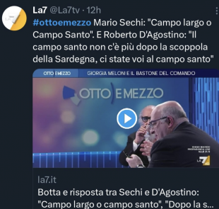 tweet dago vs. mario sechi a otto e mezzo 11