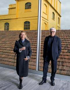 Miuccia Prada and Patrizio Bertelli. Photo- via Financial Times