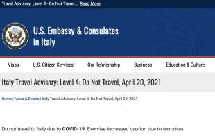 allerta dell ambasciata usa sui viaggi in italia 1
