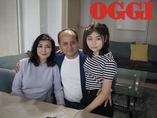 Alma Shalabayeva e Mukhtar Ablyazov con la figlia