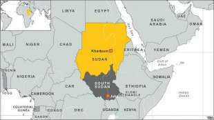 cartina del sud sudan