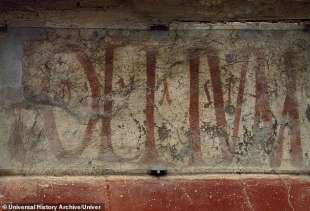 e commerciale su graffiti a pompei