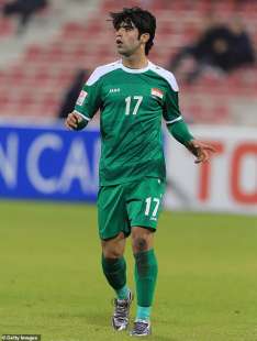 Il calciatore Alaa Mhawi