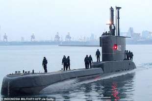 il sottomarino kri nanggala 402