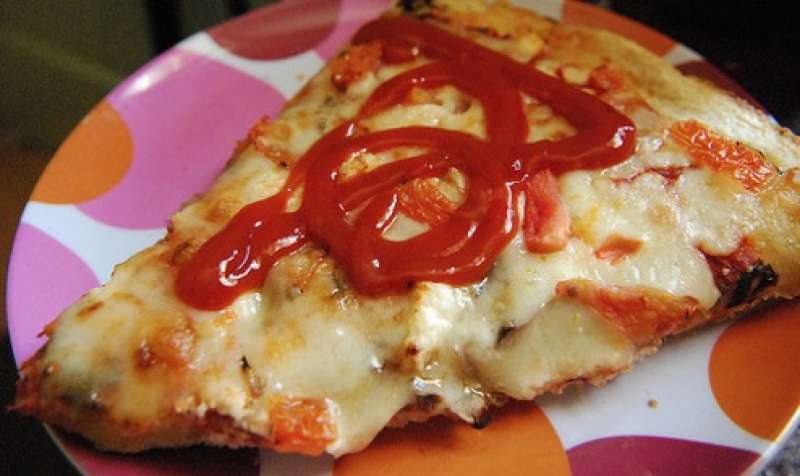 ketchup sulla pizza