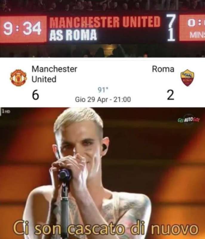 meme manchester united roma17