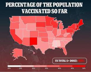 Popolazione vaccinata negli Usa