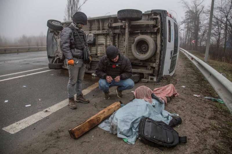 immagini dal massacro di bucha in ucraina