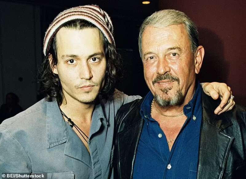 Johnny Depp con il padre