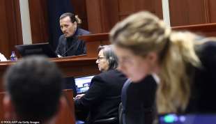 Johnny Depp durante il processo in Virginia 2