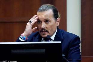 Johnny Depp durante il processo in Virginia 2