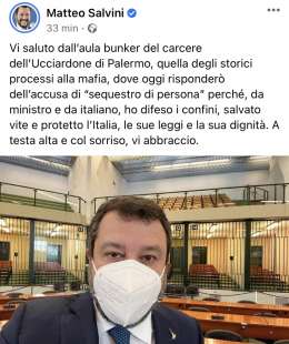 Salvini al processo Open Arms 2
