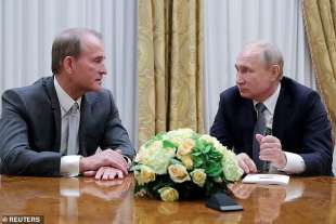 Viktor Medvedchuk con Vladimir Putin