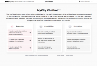 errori su MyCity Chatbot