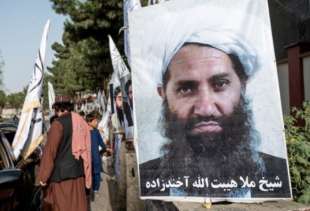 fedeli musulmani a kandahar - Il mullah Hibatullah Akhundzada