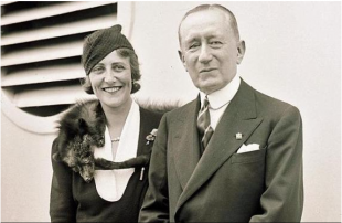 Guglielmo Marconi con la seconda moglie Maria Cristina Bezzi-Scali