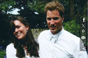 Kate Middleton e il principe William il giorno della laurea a St Andrew's nel 2005