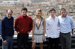 luca guadagnino, josh o'connor, zendaya, mike faist and jonathan anderson a roma photocall challengers a roma