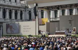 messa di papa francesco a venezia