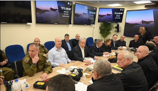 netanyahu e il gabinetto di guerra israeliano