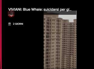 IL GIOCO SUICIDA BLUE WHALE