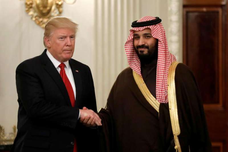mohammed bin salman al saud con donald trump