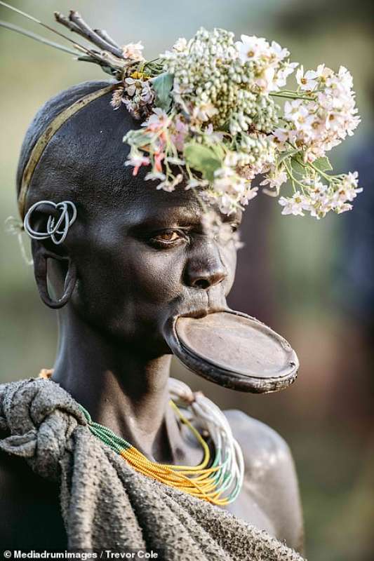 Tribe s. Suri woman Lip Plate.